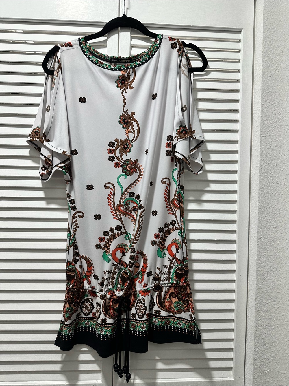 Eva Varro Cold-Shoulder Floral Mini Dress
